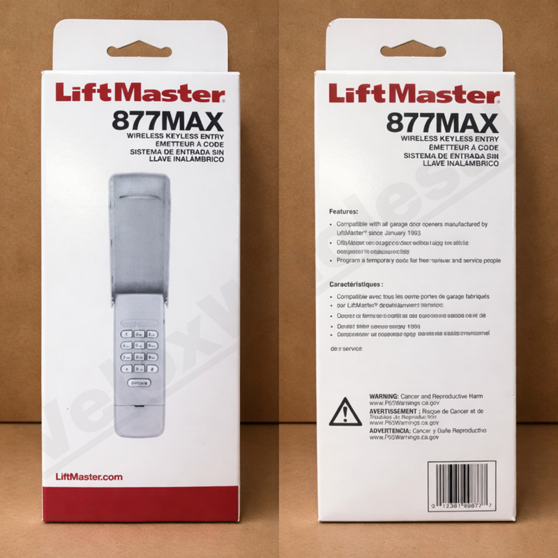 Liftmaster 877MAX Universal Keyless Wireless Entry Keypad – FREE SHIPPING
