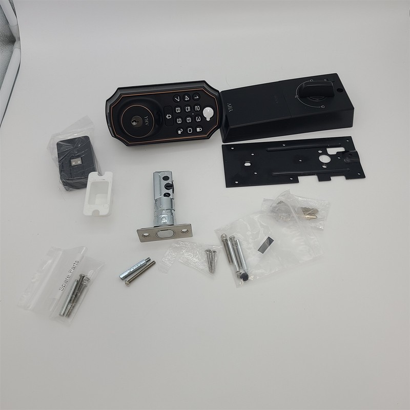 Keyless Entry Door Lock with Camera Fingerprint Smart Door Lock with App, Wi-Fi