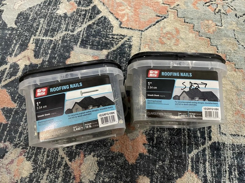 Grip-Rite 1-in Smooth Electro-Galvanized Siding Roofing Nails 20 Pounds 4880pCS