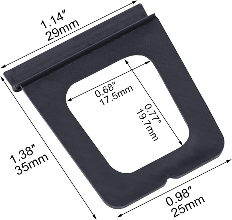 30 Pieces Plastic Window Screen Pull Tabs, Screens Lift Hollow Tabs Installed in gallery