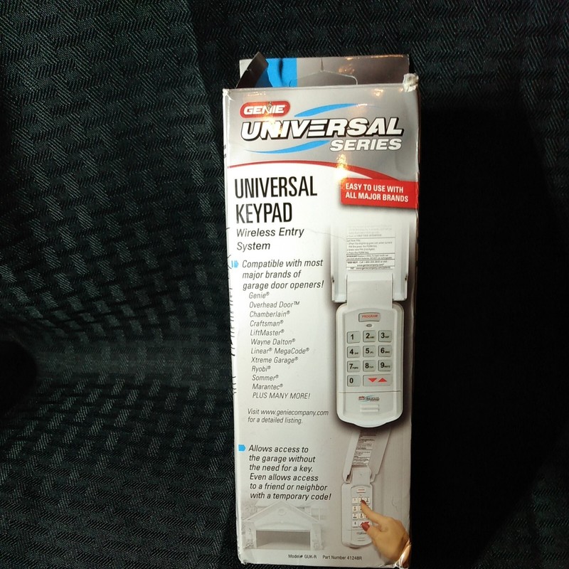 Genie GUK-R Wireless Universal Garage Door Opener Keypad Universal Compatability