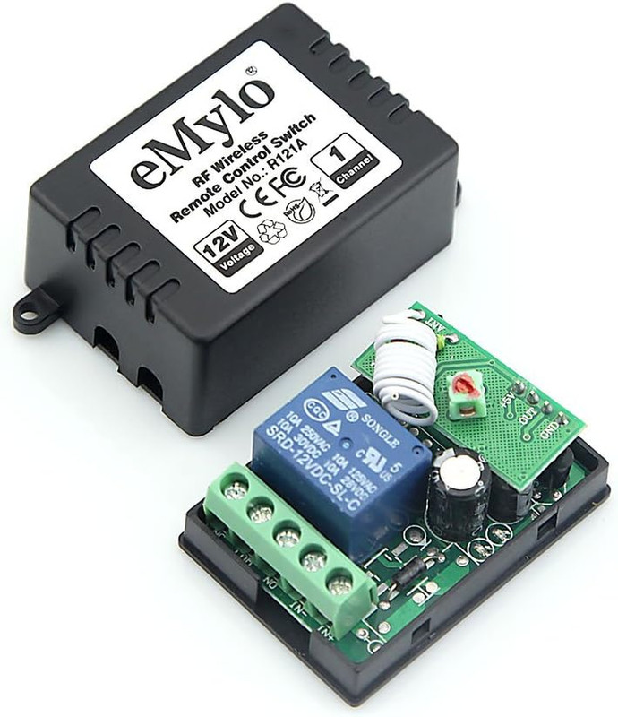 Smart RF Relay Switch Emylo Wireless Remote Control Switch DC 12V One Channel Mo gallery