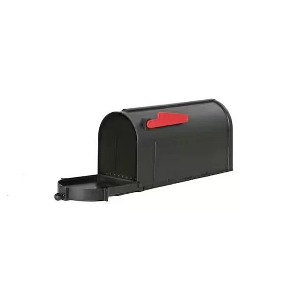 Black Post Mount Mailbox, Large, Keeps Mail Dry, Heavy Duty for Rural gallery