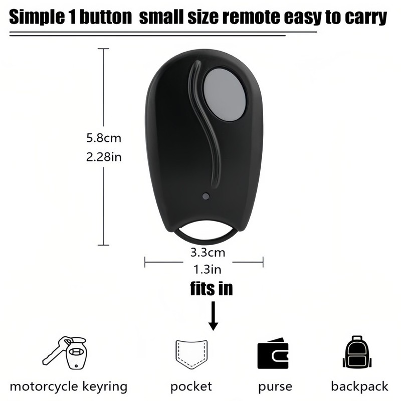 2 For Linear Megacode ACT-31B ACP00879 Key Chain Garage Door Remote Control Fob gallery