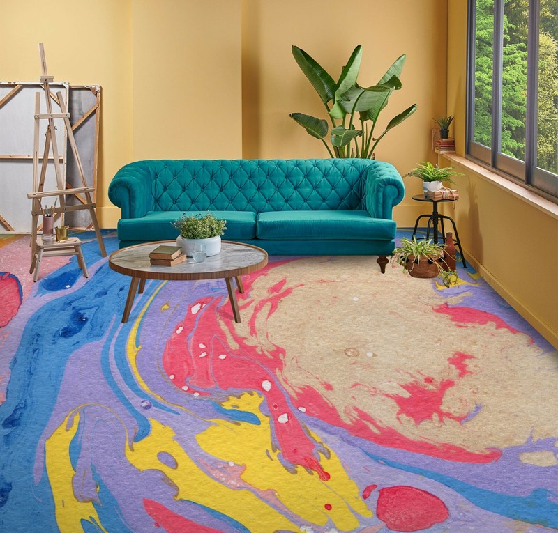 3D Color Pattern 1998 Floor WallPaper Murals Wall Print Decal AU Zoe