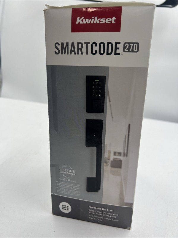 Kwikset SmartCode 270 Electronic Matte Black Touchpad Single Cylinder gallery