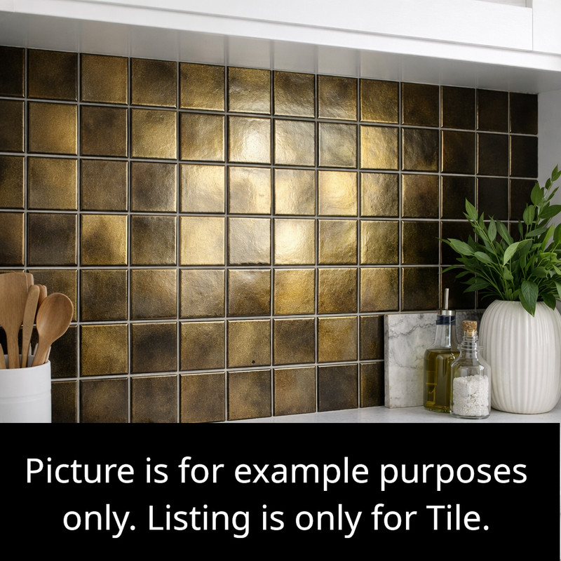 Yellow Iridescent Wall Tile 4x4 Kitchen Splash Remodel Ceramic C# IR52 10 SQ FT