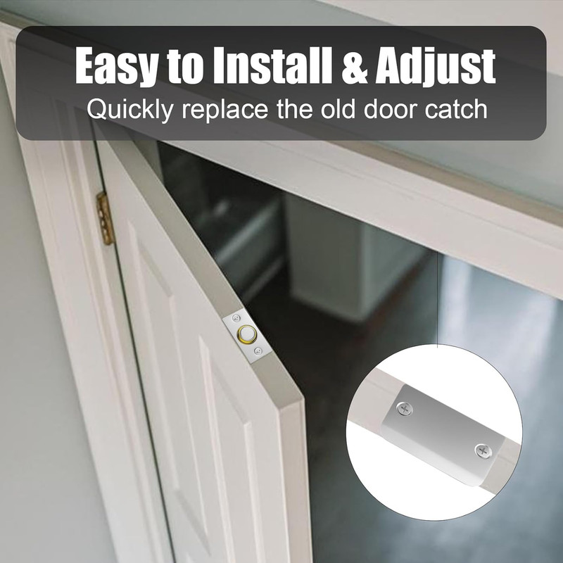 Upgraded Magnet Door Catch, Adjustable Strong Magnetic Ball Catch for Top of Doo gallery