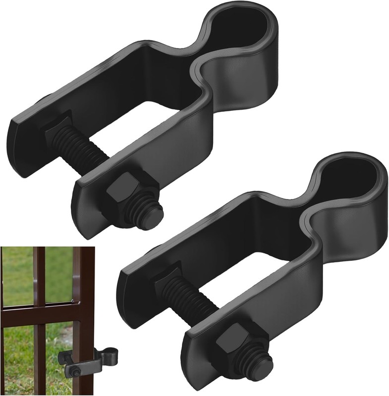 2 Pcs 1″ x 1″ Square Post Female Hinges 5/8” Pintle Square Chain Link Fence Gat