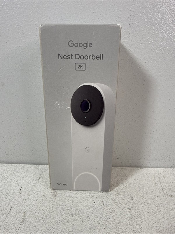 Google Nest Doorbell Wired 3rd Gen 2K Video Smart Doorbell Snow Home Camera NEW