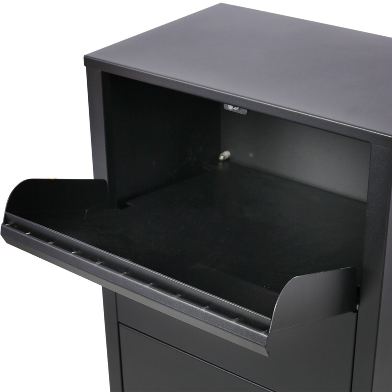 Large Parcel Drop Box Freestanding Mailbox Lockable for Package Delivery Storage gallery