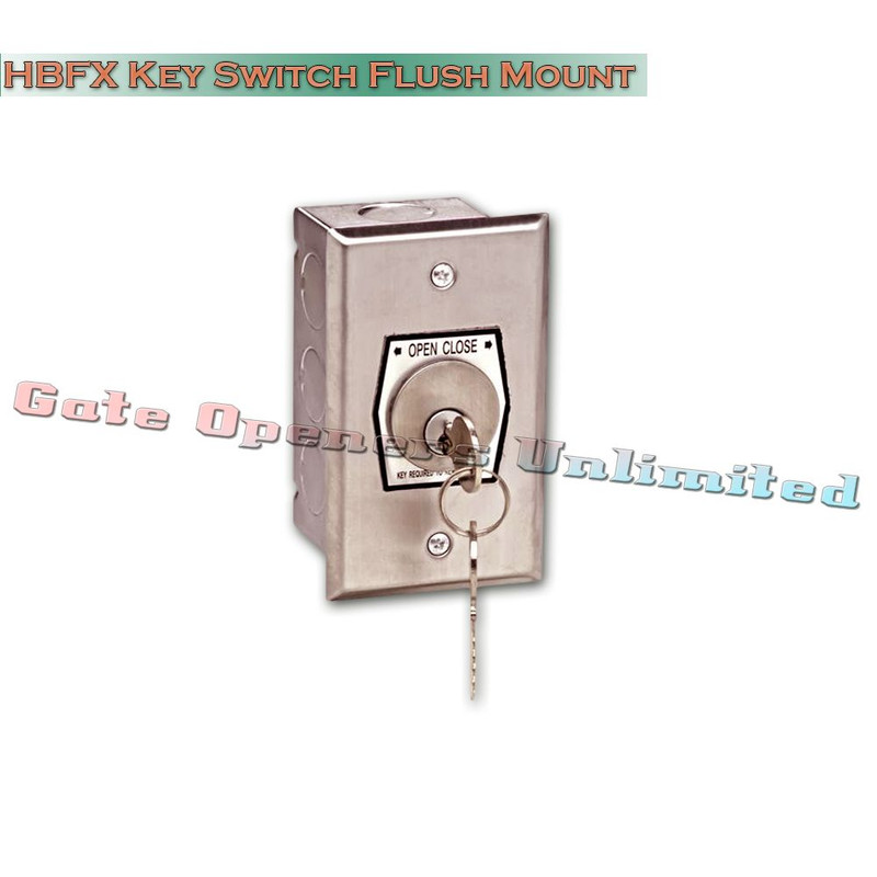 MMTC – HBFX Exterior Open-Close Key Switch Gang Back Box Flush Mount (Random)