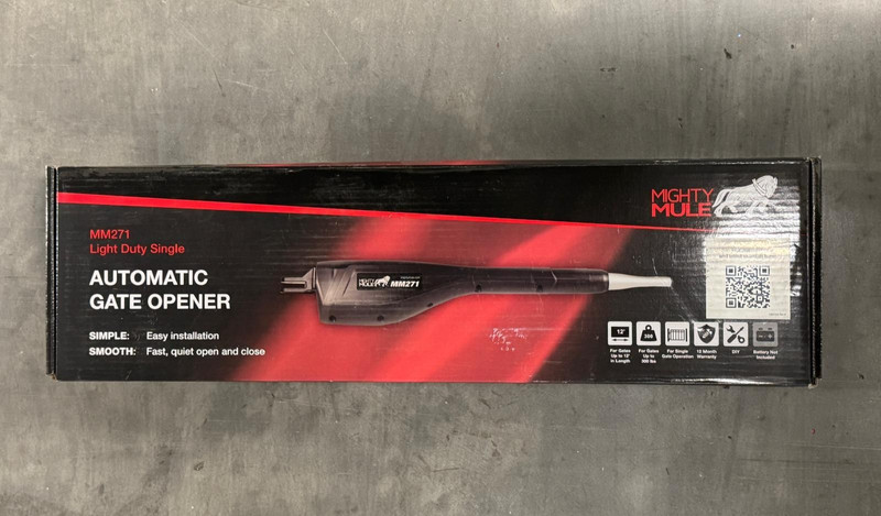 Mighty Mule MM271 Light Duty Single Swing Gate Opener (Up to 300 lbs) - SHIPS FR