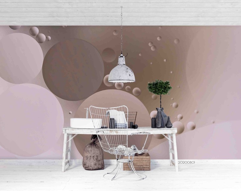 3D Dots Geometry Pattern Self-adhesive Removeable Wallpaper Wall Mural 330 gallery