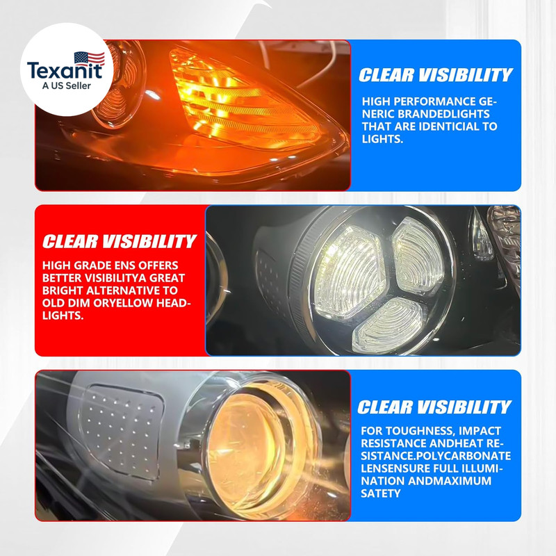 Headlight Assembly Compatible with 2017-2022 Kia Sportage EX/LX with LED DRL Day gallery