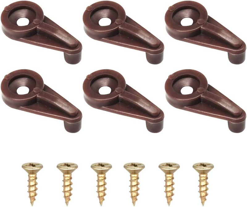 5mm Glass Retainer Clips – Cabinet & Window Screen Clips (50 Brown)