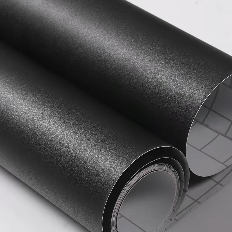 Matte Black Contact Paper Solid Wallpaper Plain Vinyl Film Self-Adhesive Wallpap gallery
