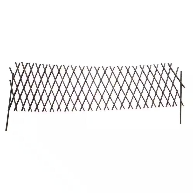 48 In. L X 15 In. X 1 In. Expandable Brown Willow Wood Edging