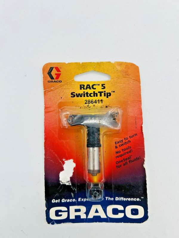 Graco RAC 5 286411 Switch Tip Reversible 4050 PSI Max for Airless Spray Guns
