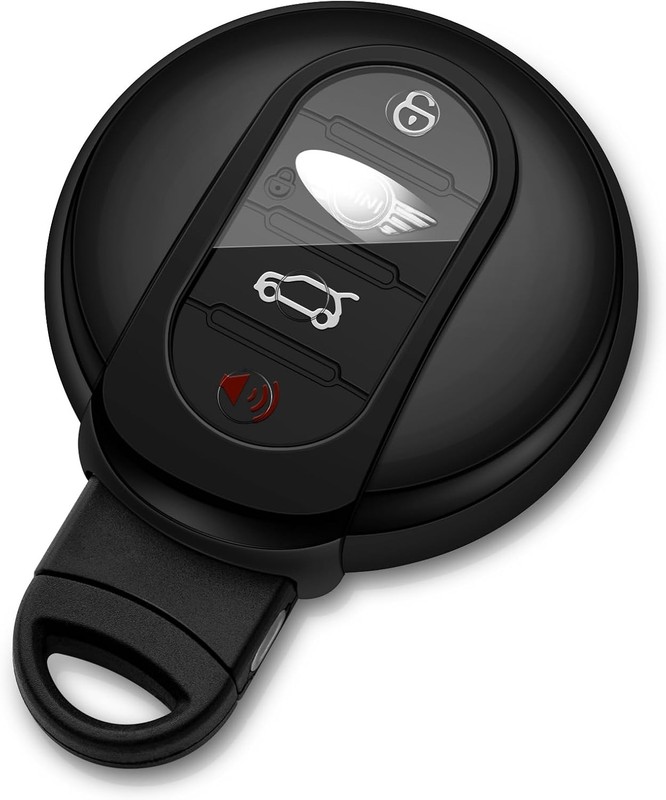 Key Fob Cover Compatible with Key Case Protector Keychain HolderS Color: Black