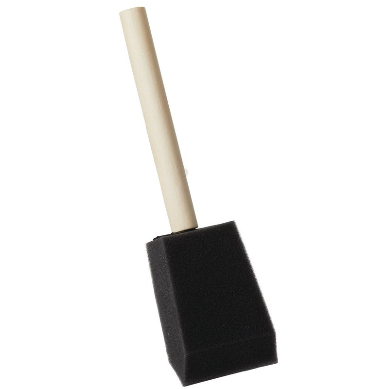 Linzer Project Select 2 In. High Density Closed Cell Foam Brush with Wood Peg gallery