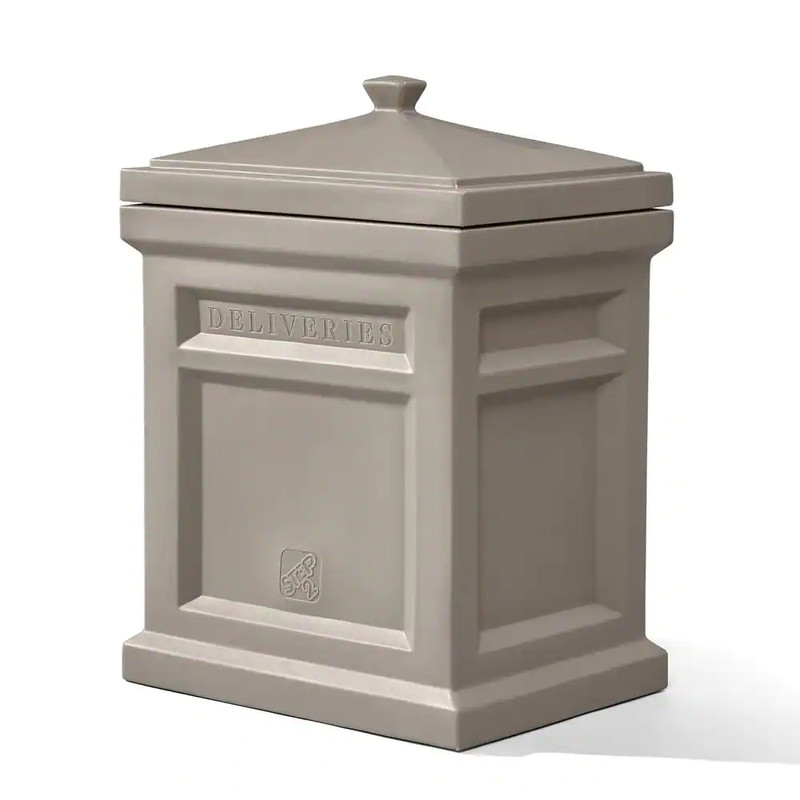 Parcel Delivery Box Plastic Easy-Open Lid Large Decorative Free-Standing Step2 gallery