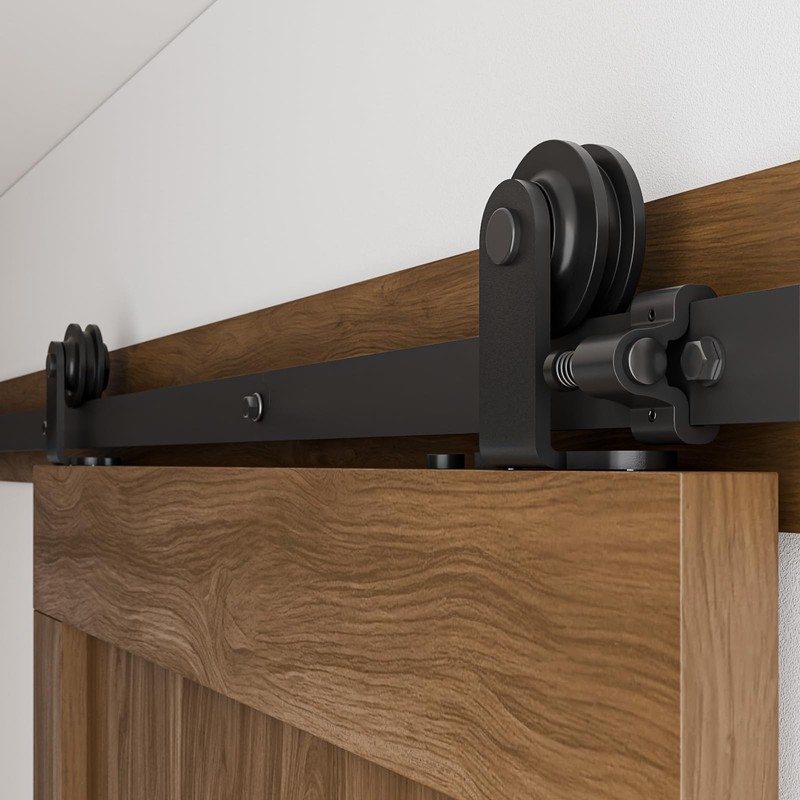 6.6FT Heavy Duty Sliding Barn Door Hardware Kit for 36-40 Inch Door Panel