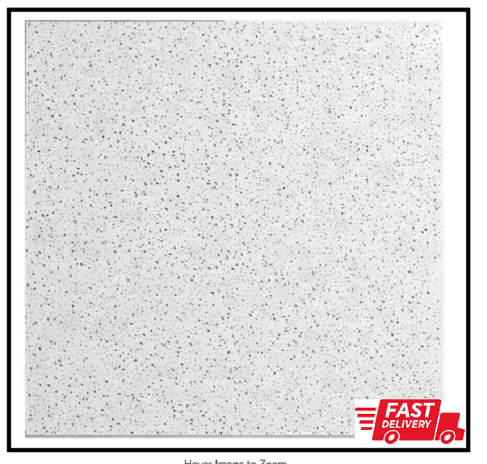 2X2 Ft. Radar Basic White Square Edge Lay-In Ceiling Tile Case of 4 (16 Sq. Ft.)