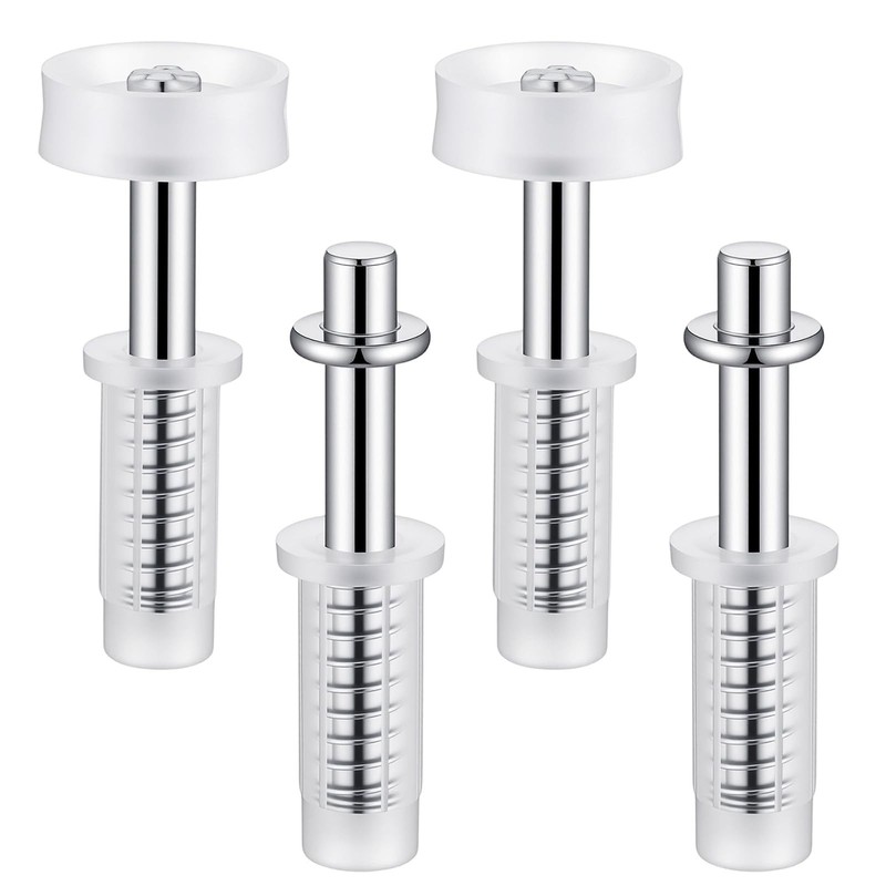 6 Pcs Bi-Fold Door Top Roller Guide Wheel and Pivot Spring Loaded Silver