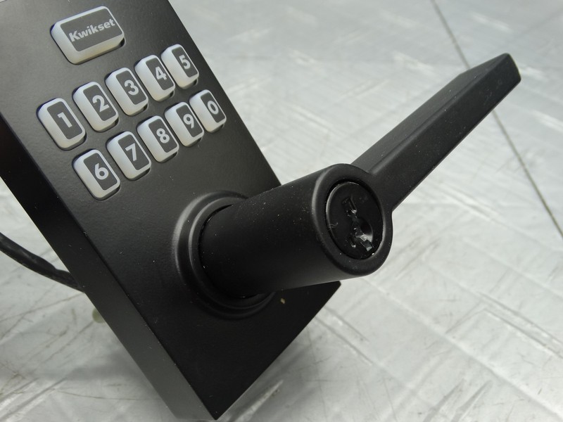 Kwikset SmartCode 917 Matte Black Keypad Electronic Single-Cylinder Door Handle gallery