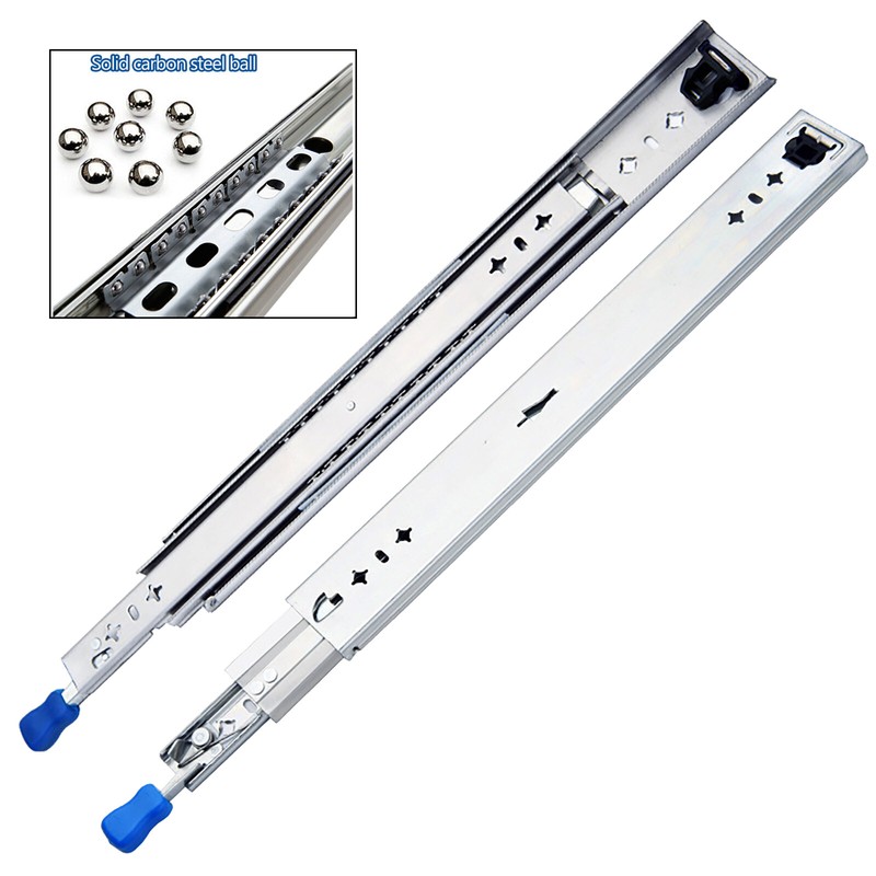 Heavy Duty 18-40″Drawer Slides with Lock Full Extension 300Ib Ball Bearing 1Pair