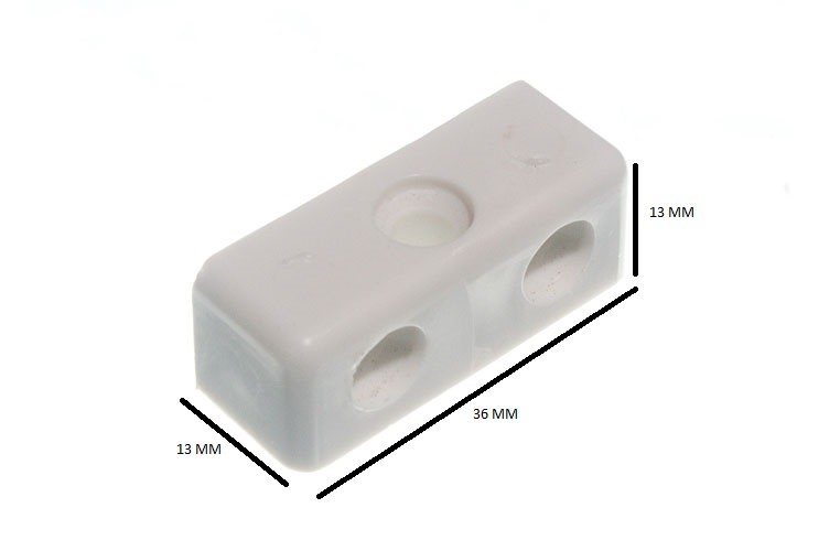 Modesty Fixit Furniture Connecting Jointing Block White Pack Of 1000