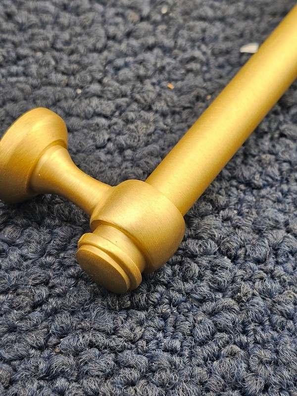 9 In. Metal Pull Solid Brass - Lacquered Burnished Brass gallery
