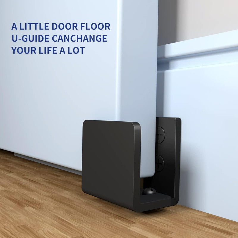 Sliding Barn Door Floor Guide,U Shape Adjustable Door Bottom Guide,Flush/Flat Bo gallery