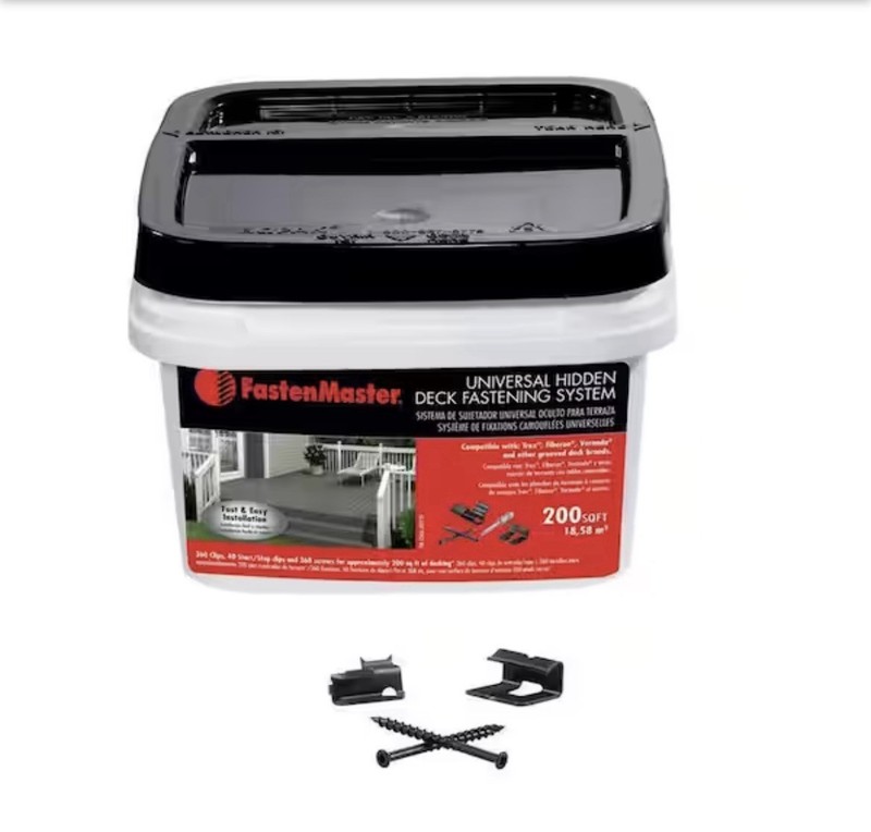 FastenMaster Universal Hidden Deck Fastening System 200 sq. ft. Fast/free Ship