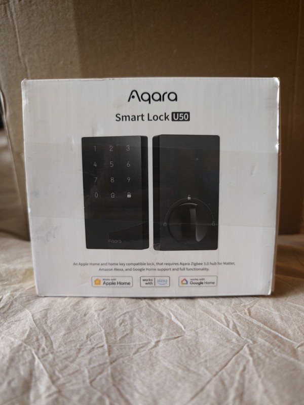 Aqara Smart Lock U50, Keyless Entry Door Lock with Apple Home Key And Bluetooth