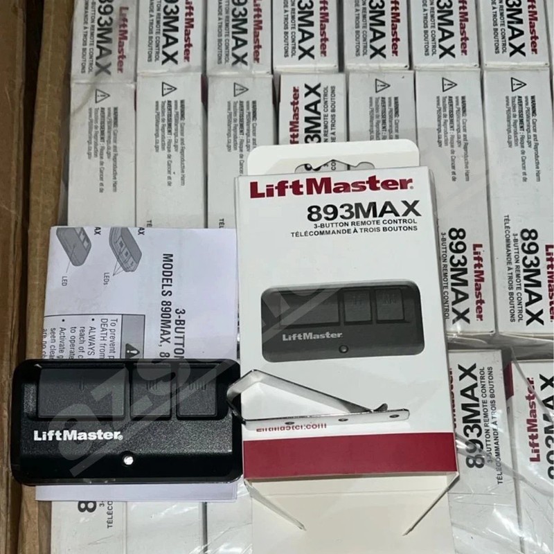893MAX 3 Button LiftMaster Visor Remote Control Garage Door Opener PACK # 10 gallery