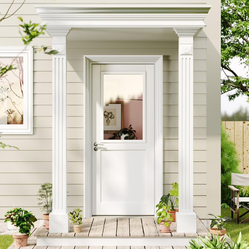Entry Door Glass Inserts Replacement, 22" X 36", 1-Lite Clear Tempered Glass Ins gallery