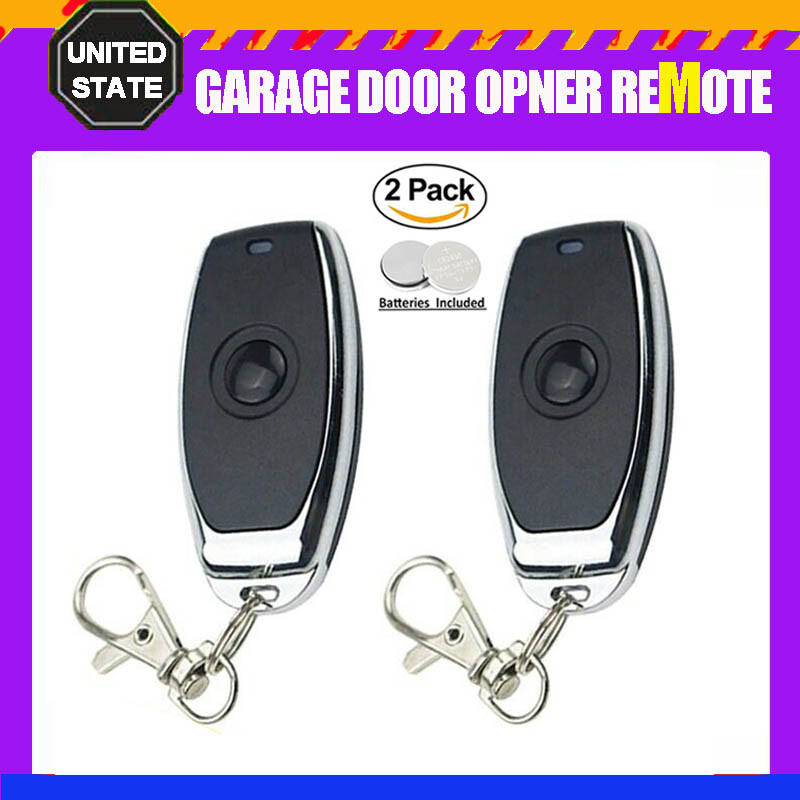 4Pcs Chamberlain Key Chain Remote Garage Door Opener Red / Orange Learn Button
