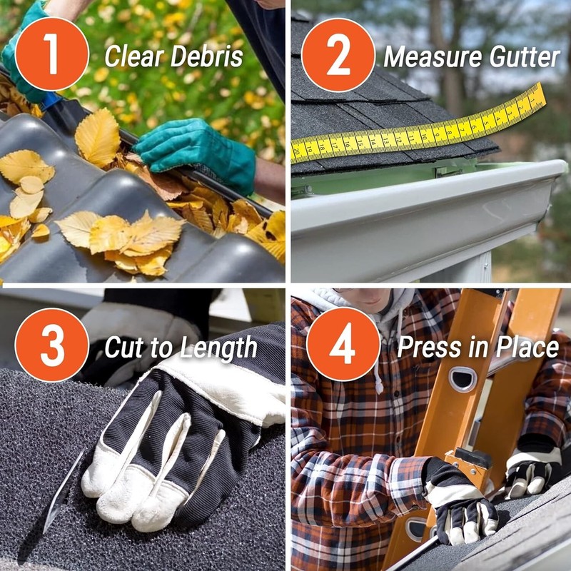 K-Style Leaf Guard Foam Insert - Lightweight 5-Inch System for Gutter Care gallery