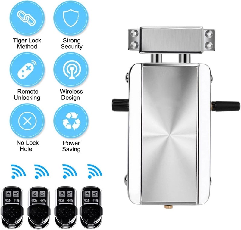 Remote Control Electronic Intelligent Door Lock, Smart Wireless,Electronic De... gallery