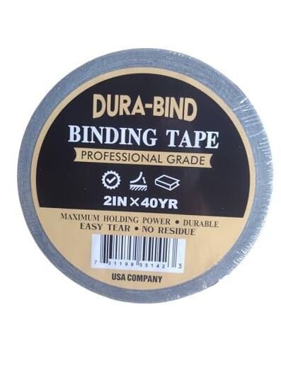 Bookbinding Tape, Professional Grade Premium Black Slight Shine – Not Matte