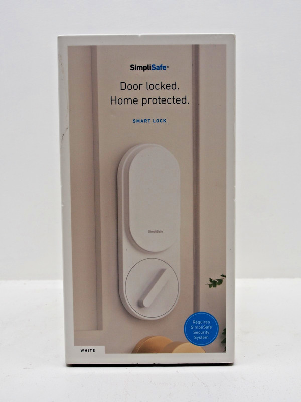 SimpliSafe Smart Lock & PIN Pad White Wireless Door Home Security 