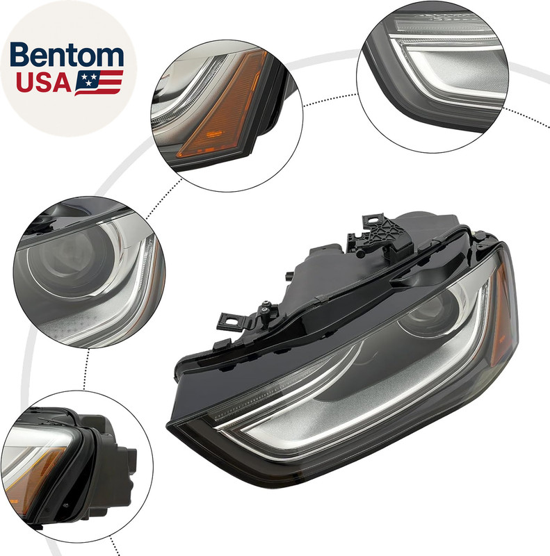 Xenon Headlight Headlamp Assembly for 2013-2016 Audi A4 Quattro/Allroad S4/A4 (W gallery