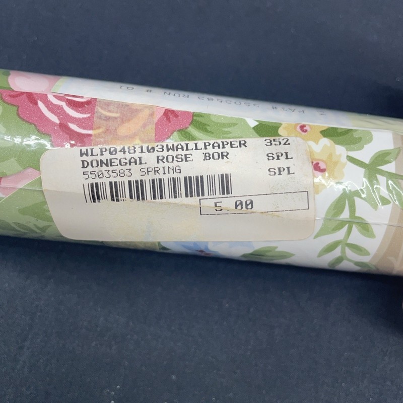 Waverly Floral Pattern Cut Border 5 Yds 6.4" (W) Donegal Rose Spring Cottagecore gallery