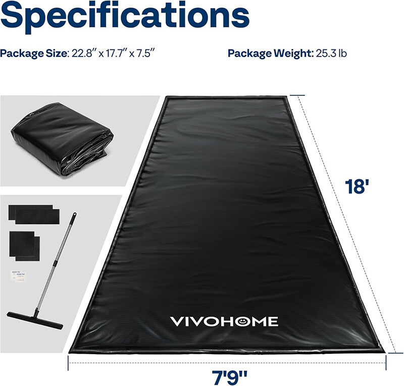 Car Containment Mat w/ Stay Put Corner Non-Slip Garage Floor Mats Raised Edge