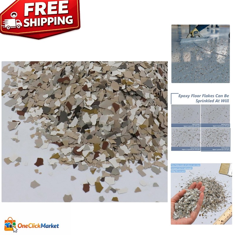 2Lb Decorative Epoxy Floor Flakes Kit – Perfect for Garages, Basements, and More