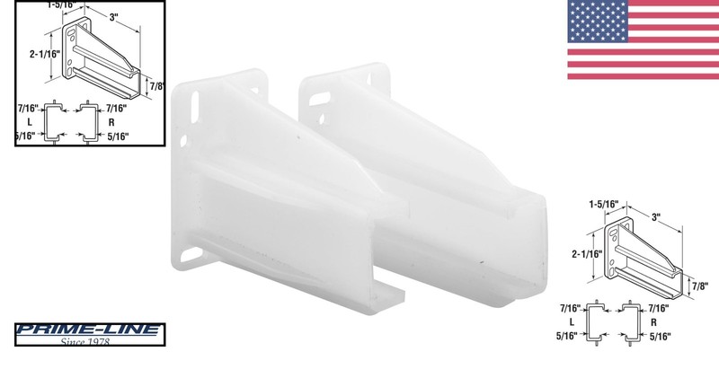 White Drawer Track Back Plates for Side Mounted Glides Easy Installation 1 Pair gallery