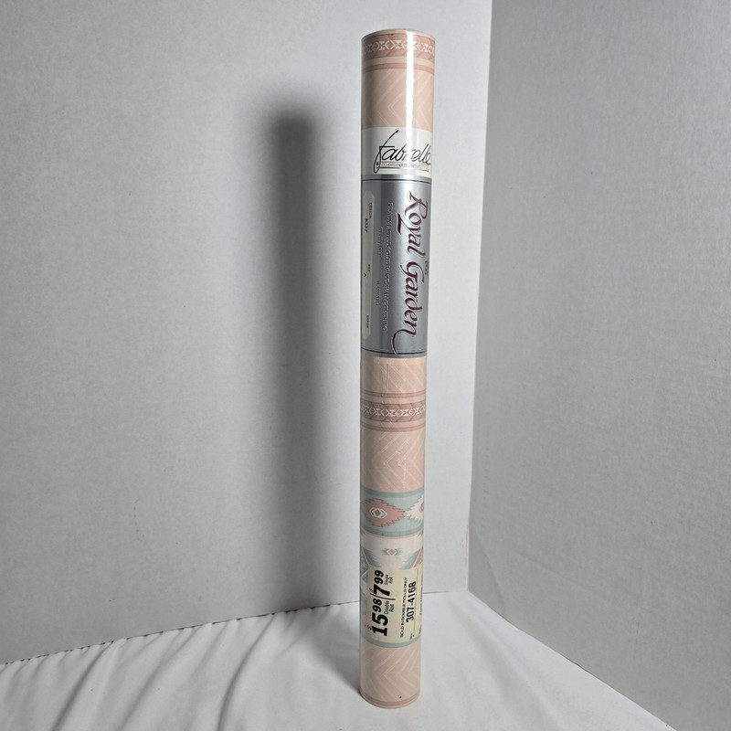 Fabrelle Royal Garden 8337A VTG Vinyl Wallpaper Wall Covering Double Roll 56ft²