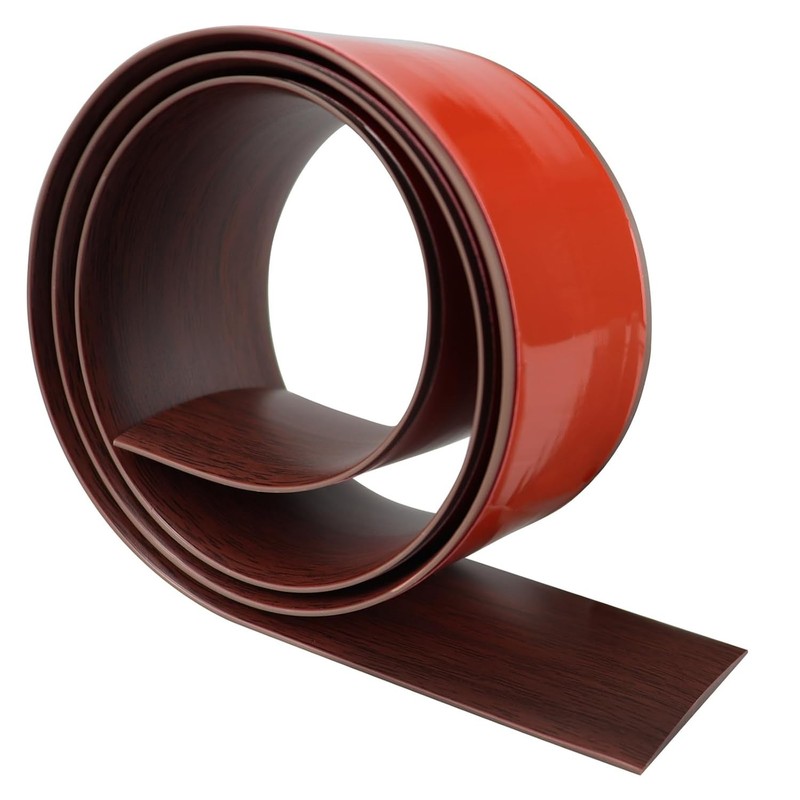 Self-Adhesive 3.28FT Floor Transition Strip - Durable PVC & Wood Grain Design gallery